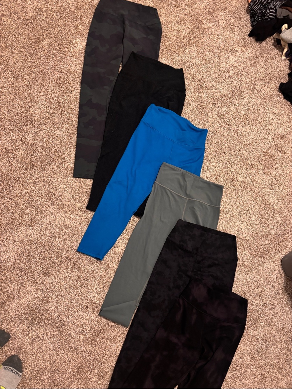 Women’s Yoga Pant Bundle  - Camo, Black, Blue, Gray